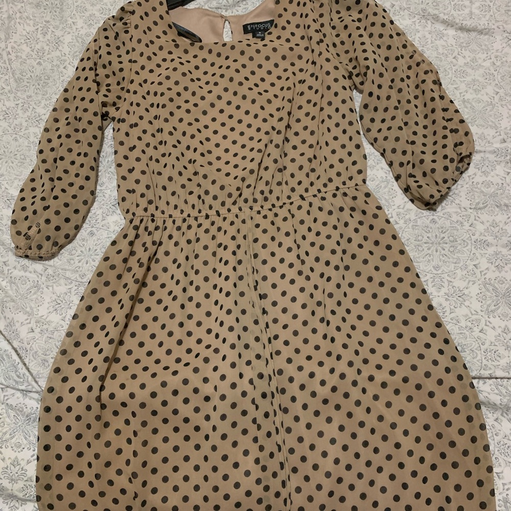 Knee-high polka dot dress